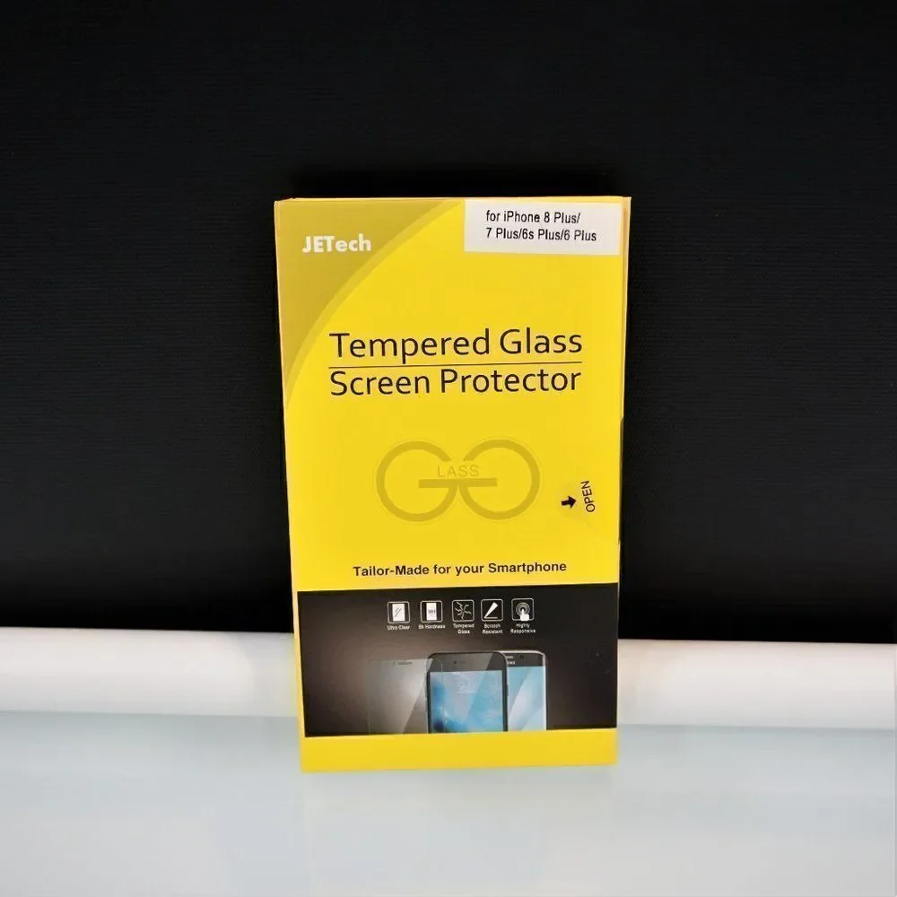 JETech Tempered Glass Screen Protector for iPhone 8 Plus/7 Plus/6s Plus/6 Plus